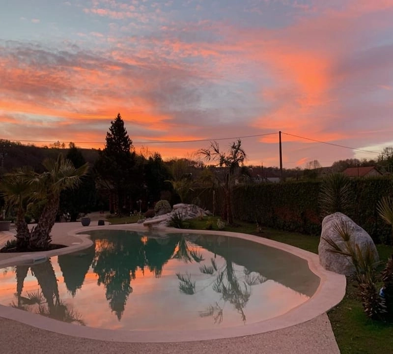 Lever de soleil printanier sur Naturaswim